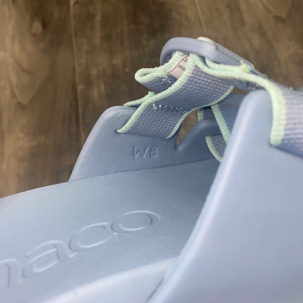 Chaco Chillos Slide Sandal Light Blue Womens 8 LUVSEAT Arch Support Casual Sport - Picture 6 of 9